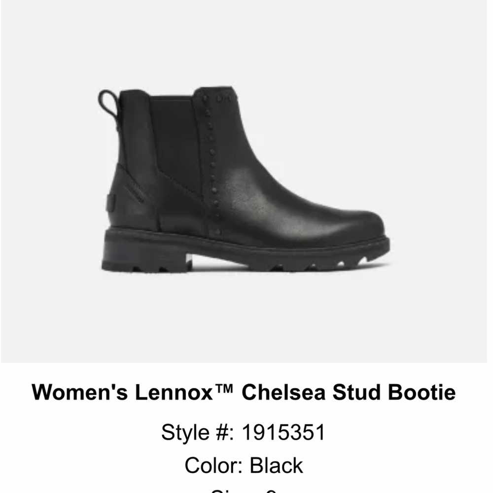 Sorel Black Chelsea Stud Bootie